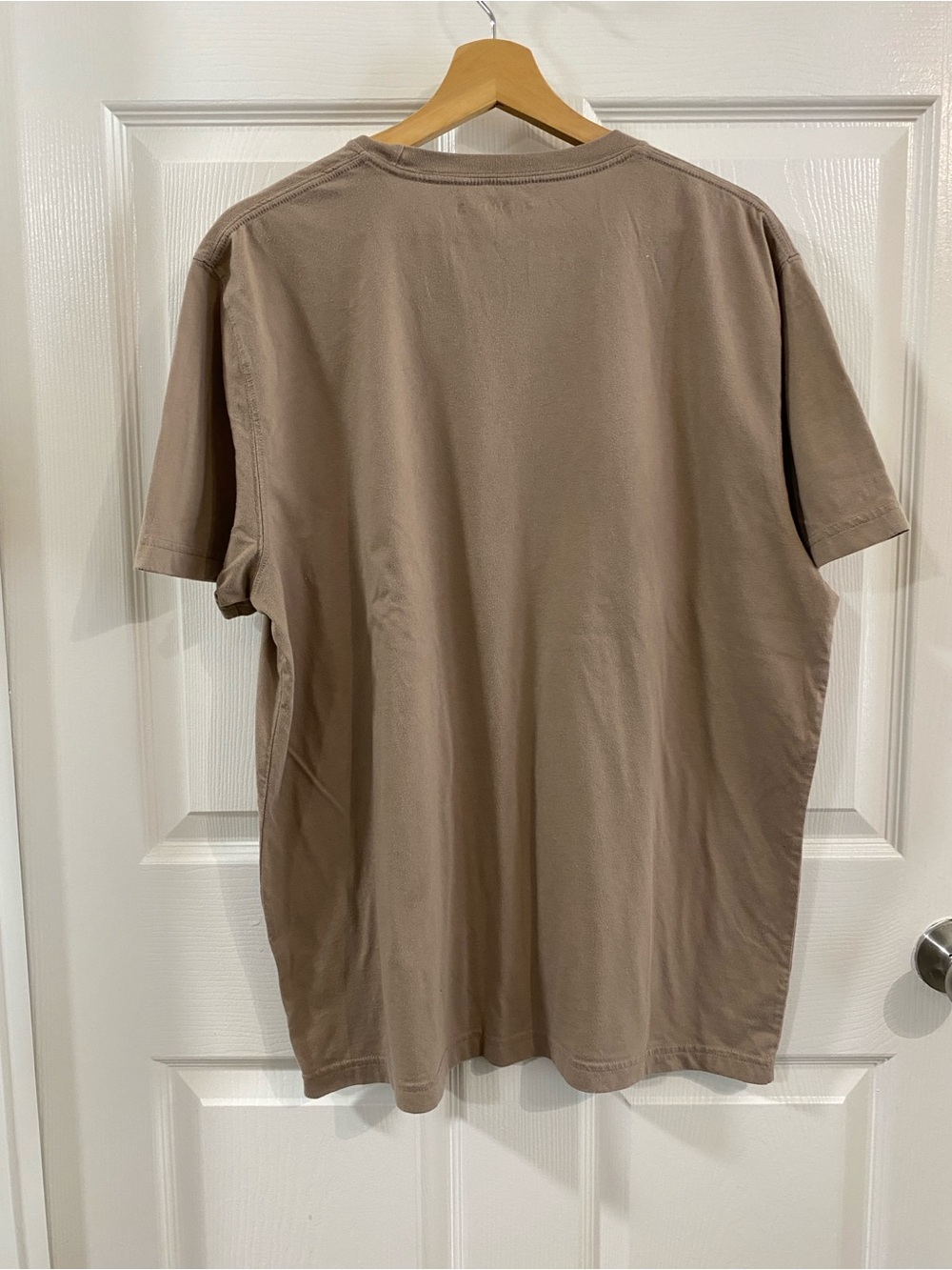 Abercrombie & Fitch M XL Short Sleeve T-Shirt -Taupe Brown Classical Essentials - Picture 4 of 4